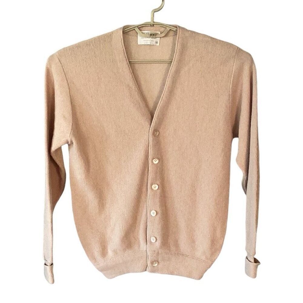 Vintage Lord Jeff Jefflinks Retro Cardigan Golf Sweater Men’s M Grandpa USA